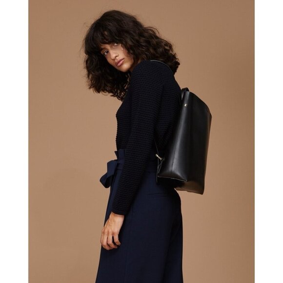 The Stowe Black Alex Leather Backpack main image 15